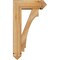 Ekena Millwork Imperial Arts and Crafts Rough Sawn Bracket w/ Offset Brace, Western Red Cedar, 6"W x 16"D x 28"H BKT0604X16X28IMP03RWR - alternate 2